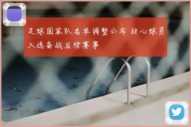 足球国家队名单调整公布 核心球员入选备战后续赛事